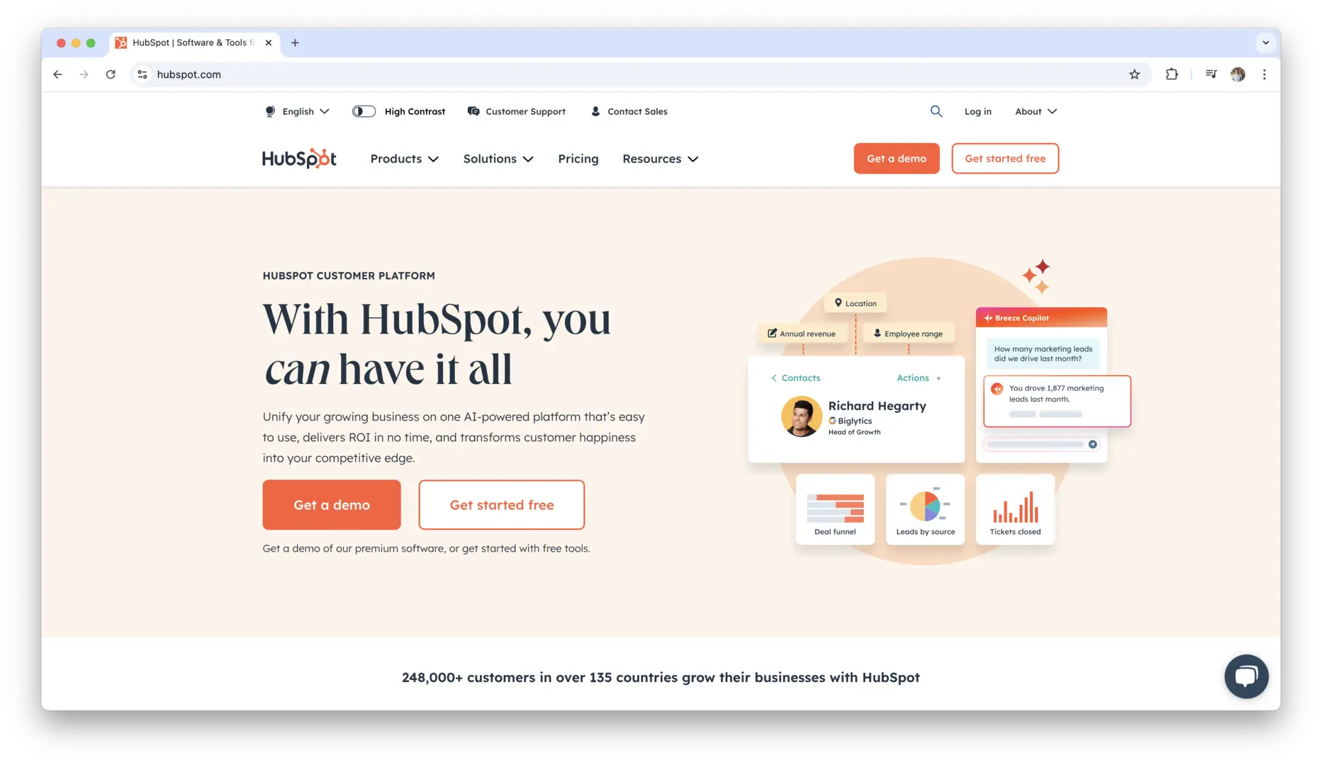 Best Business Management Software HubSpot