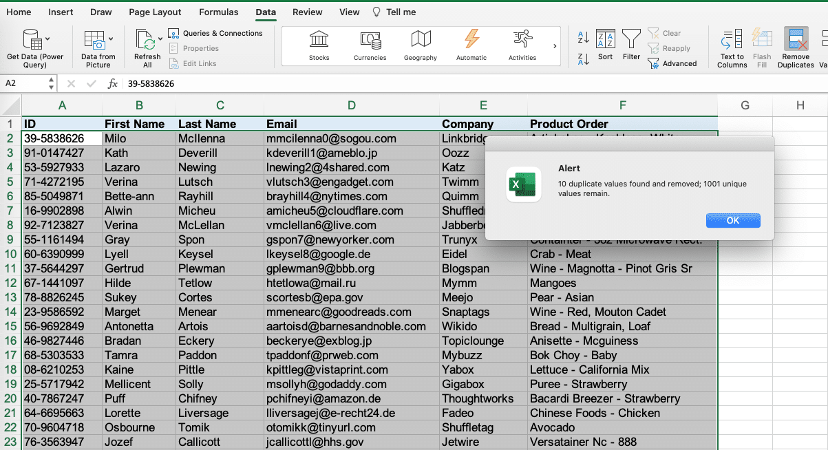 How To Remove Duplicates In Excel? - 10XSheets